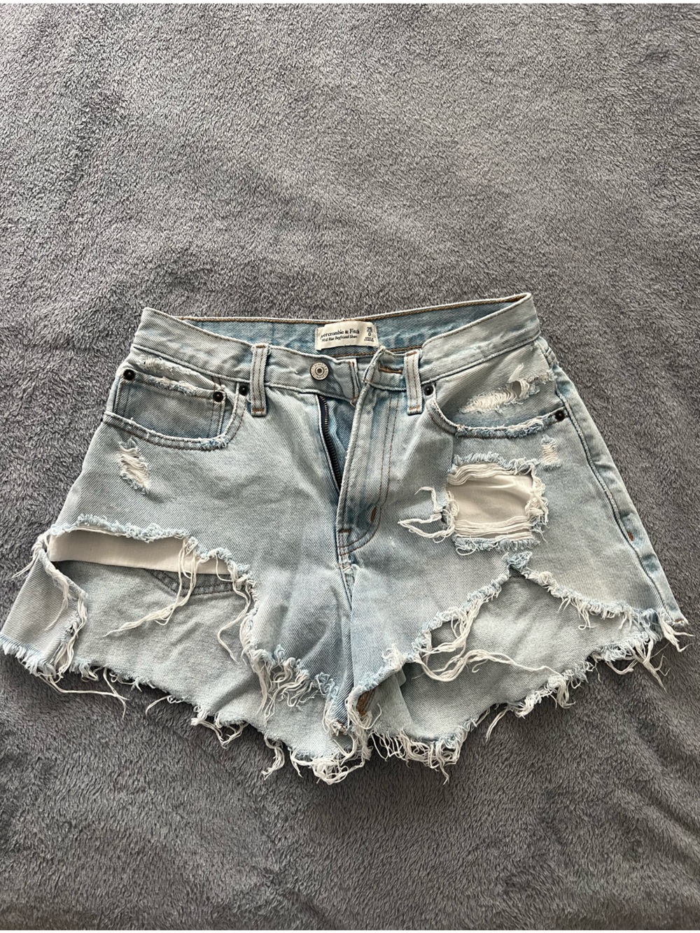 Abercrombie & Fitch Light Blue Denim Jean Shorts